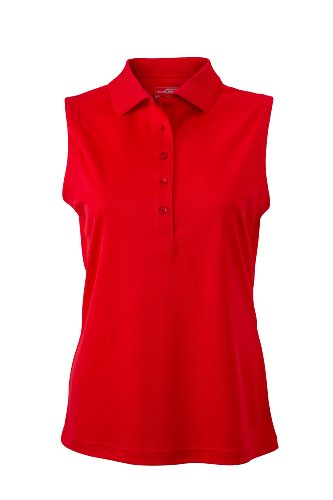 Ladies' Active Polo Sleeveless | red | XXL im digatex-package von James & Nicholson