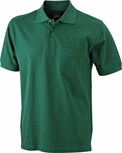 Men's Polo Pocket | dark-green | M im digatex-package von James & Nicholson