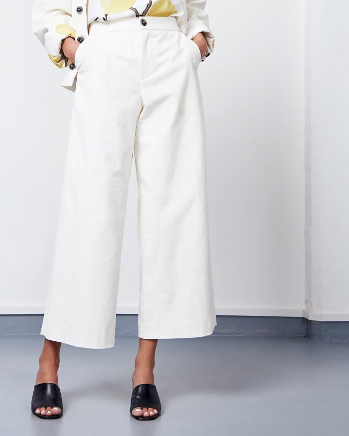 JAN | N JUNE Como nachhaltige Damen Hose Offwhite M von Jan N June