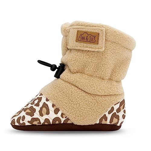 Jan & Jul Gehanfänger Schuhe für Baby Jungen, Weiche Sohlen Booties (Leopard, 18-24 Monate) von Jan & Jul