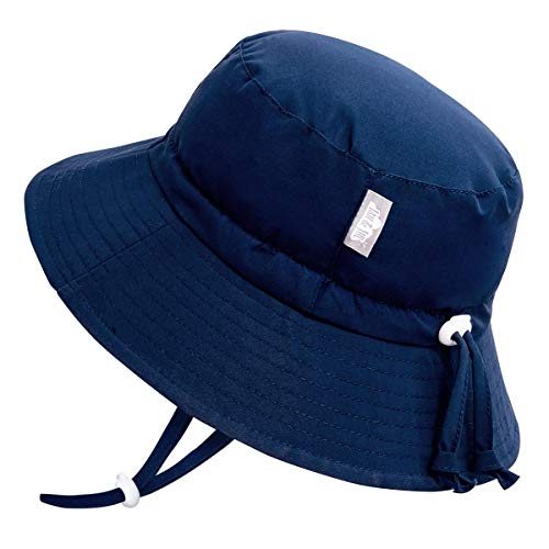 Jan & Jul Kinder Sonnenhut mit UV-Schutz, Schnell Trocknend (XL: 5-12 Jahre, Navy) von Jan & Jul