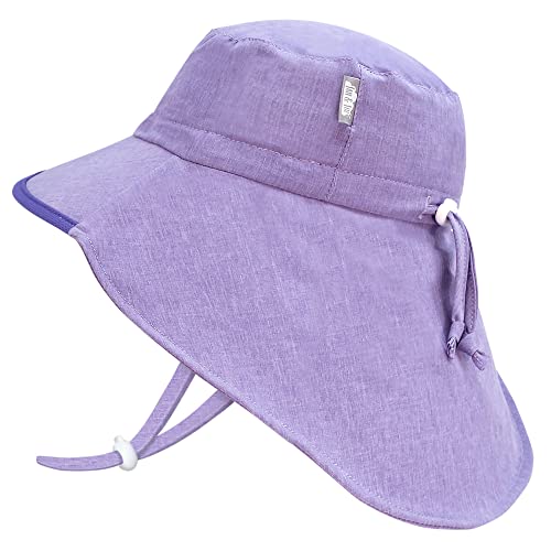 Jan & Jul Quick Dry Adventure UV Protection Hat, Adjustable (L: 2-5 Years, Purple) von Jan & Jul