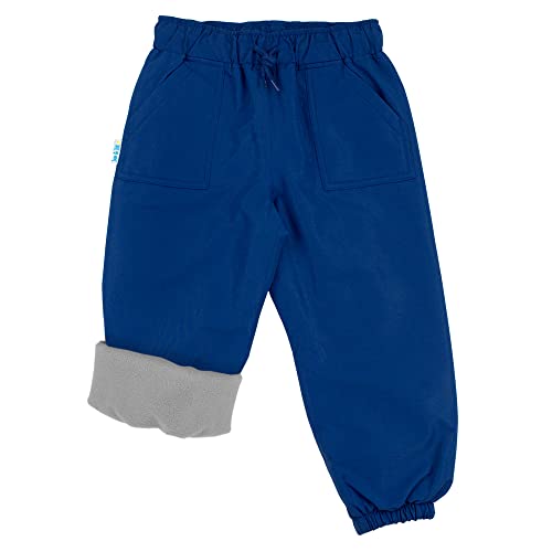 Jan & Jul wasserdichte Schnee-Regenhose für Kinder, Jungen, Mädchen (Hose mit Fleecefutter: Nebula Blue, 5T) von Jan & Jul