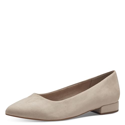 Jana Damen Ballerinas mit Blockabsatz Vegan, Beige (Beige), 38 EU von Jana