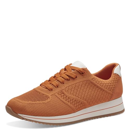 Jana Damen Sneaker flach Freizeit Vegan, Orange (Orange), 36 EU von Jana