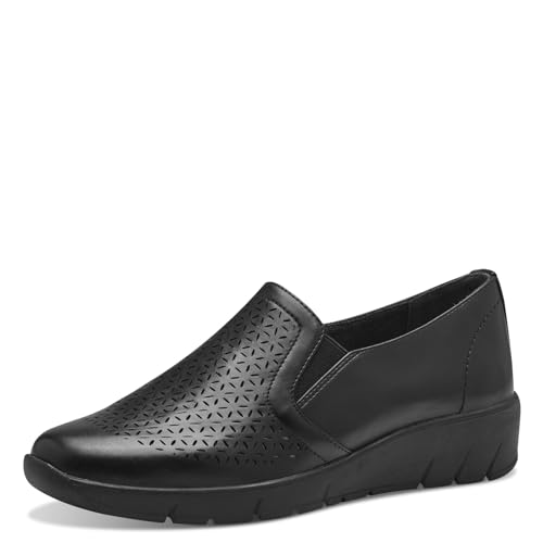 Jana Damen Slipper mit Keilabsatz Vegan, Schwarz (Black), 38 EU Jana Damen Slipper mit Keilabsatz Vegan, Schwarz (Black), 38 EU von Jana