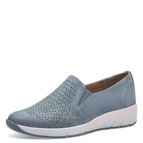 Jana Damen Slipper mit Keilabsatz Vegan, Blau (Denim), 38 EU Jana Damen Slipper mit Keilabsatz Vegan, Blau (Denim), 38 EU von Jana