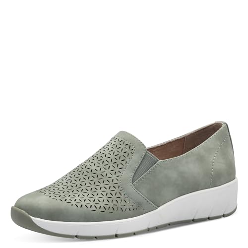 Jana Damen Slipper mit Keilabsatz Vegan, Grün (Sage), 38 EU Jana Damen Slipper mit Keilabsatz Vegan, Grün (Sage), 38 EU von Jana