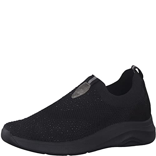 Jana Damen Slip On Sneaker zum Schlupfen Vegan, Schwarz 1 (Schwarz), 38 EU Jana Damen Slip On Sneaker zum Schlupfen Vegan, Schwarz 1 (Schwarz), 38 EU von Jana