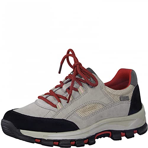 Jana Damen 8-8-23736-28 Sneaker, LT.Grey/FIRE, 39 EU von Jana