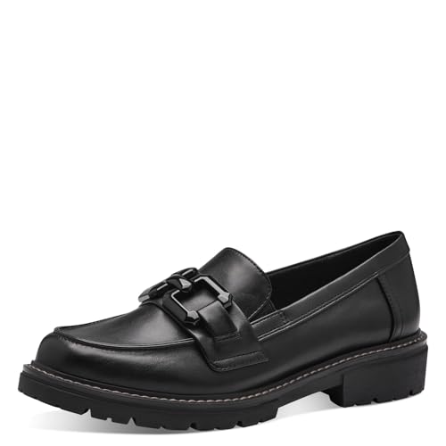 Jana Damen Loafer ohne Absatz Elegant Vegan, Schwarz (Schwarz Nappa), 37 EU Jana Damen Loafer ohne Absatz Elegant Vegan, Schwarz (Schwarz Nappa), 37 EU von Jana