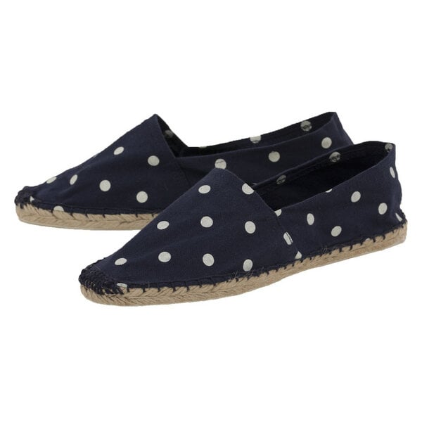 Japanwelt Espadrilles Classic Espadrilles Polka Dots Canvas Unix Gepunktete Sommer Slipper von Japanwelt Espadrilles