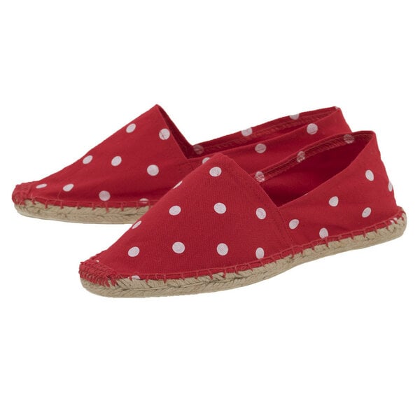 Japanwelt Espadrilles Classic Espadrilles Polka Dots Canvas Unix Gepunktete Sommer Slipper von Japanwelt Espadrilles