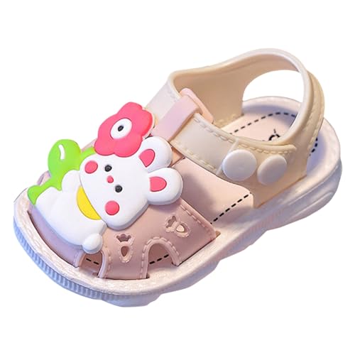 Kinder Sandalen Mädchen Flach Rutschfest Kleinkindschuhe Peeptoe Kinderschuhe Weichen Sohlen Sommerschuhe Bohemian Damenschuhe Bequeme Sandaletten Casual Strandschuhe Einfach Prinzessin Schuhe von Jaskdconsy