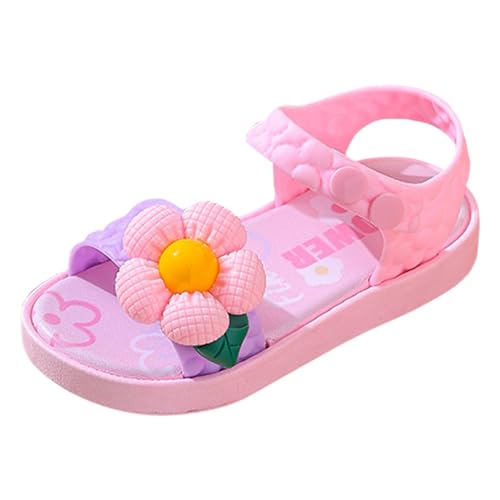 Sandalen Für Mädchen Flach Rutschfest Prinzessin Schuhe Mode Kinderschuhe Casual Schnalle Sommerschuhe Bohemian Freizeitschuhe Peeptoe Strandschuhe Einfach Flache Sandalen Bequem Damenschuhe von Jaskdconsy