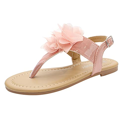 Sandalen Mädchen 36 Flach Rutschfest Flip Flops Weichen Sohlen Sommerschuhe Bohemian Flache Sandalen Mode Bequeme Prinzessin Schuhe Einfach Sandaletten Peeptoe Freizeitschuhe Casual Strandschuhe von Jaskdconsy