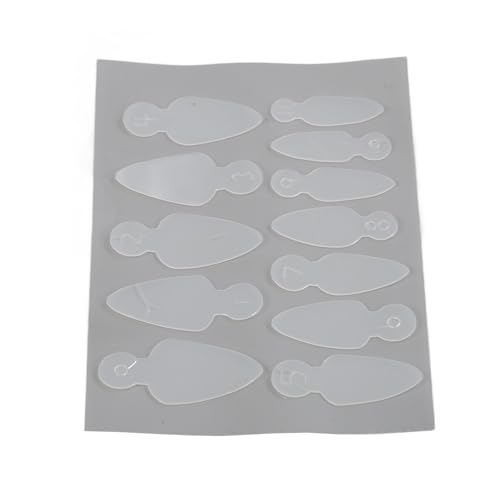 Jauarta 10 Blatt Nail Forma Dual-Aufkleber, Wiederverwendbar, Durchscheinend, Verschiedene Größen, Maniküre-Werkzeug, Nagel-Dual-Form-Pads von Jauarta