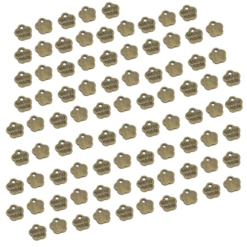 Javoryxh 200 Stück Blumen-Schmuckanhänger, elegante Buchstaben-Anhänger mit Blumenform für kreative Schmuckherstellung Javoryxh 200 Stück Blumen-Schmuckanhänger, elegante Buchstaben-Anhänger mit Blumenform für kreative Schmuckherstellung von Javoryxh