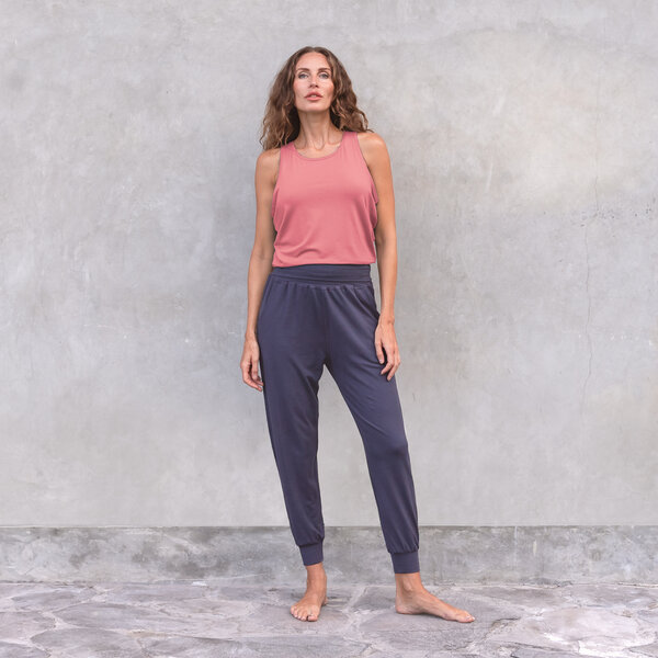 Jaya SYLVIE - Lounge + Yogapants aus softem Bambus/Biobaumwoll Mix in lockerer Passform mit Roll-down Belt von Jaya