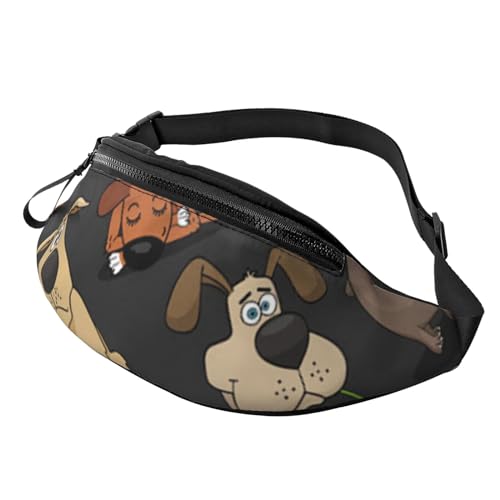 Verstellbare Gürteltasche für Damen und Herren, langlebig, leicht, kompakt, sicherer Reißverschluss für Fitness, Training, Klettern, Laufen, Reisen, Outdoor, Hund Corgi, Einheitsgröße, von Jcakes