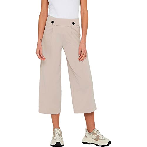 JDY Damen JDYGEGGO New Ancle Pants JRS NOOS Hose, Chateau Gray/Detail:Black Buttons, XXL von JdY