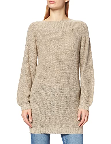 JDY Damen JDYwhitney Megan L/S Boat Dress Knt Noos Kleid, Cement, S von JdY