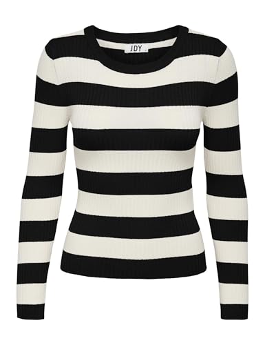 JDYPLUM L/S O-Neck Stripe Pull. KNT NOOS von JdY