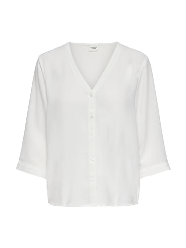 JdY Damen JDYCAPOTE 3/4 Shirt WVN NOOS Bluse, Cloud Dancer, 44 von JdY