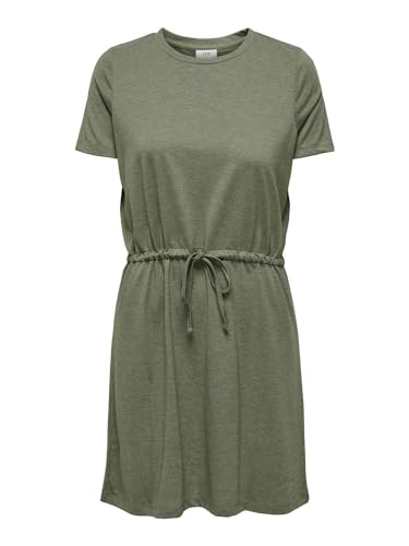 JdY Damen JDYDALILA S/S String Dress JRS ATK Kleid, Deep Lichen Green/Detail:Melange, Medium von JdY