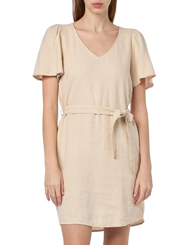 JdY Damen JDYSAY S/S Bell Sleeve Dress WVN Dia Kleid, Oatmeal/Detail:Melange, S von JdY