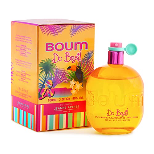 JEANNE ARTHES - Damenparfüm Boum Do Brazil – Eau de Parfum – Flasche mit Zerstäuber 100 ml – hergestellt in Frankreich bis fettig von Jeanne Arthes