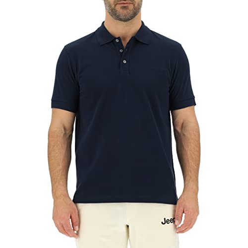 JEEP Herren J Kleine Stickerei J23S Polo Shirt, Night Blue, Small von Jeep