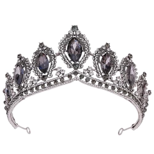 Hochzeit Haarschmuck Kristall Braut Tiaras Königin Stirnband Große Kronen Frauen Strass Kronen Schmuck von Jegsnoe