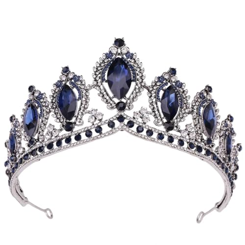 Hochzeit Haarschmuck Kristall Braut Tiaras Königin Stirnband Große Kronen Frauen Strass Kronen Schmuck von Jegsnoe