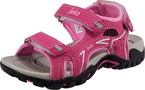 Jela Kinder Mädchen Trekkingsandalen Outdoor Wandern pink/rosa, Größe:33, Farbe:Pink von Jela