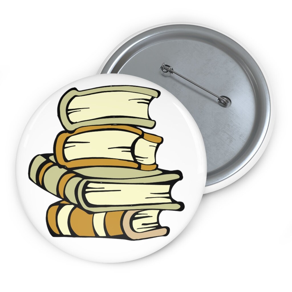 Bücher Pin Buttons von JenMakestuff