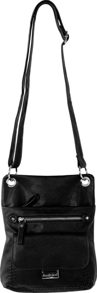 Jennifer Jones Schultertasche Jennifer Jones Damen Schultertasche (Schultertasche), Damen Schultertasche Kunstleder, schwarz ca. 21cm x ca. 27cm von Jennifer Jones