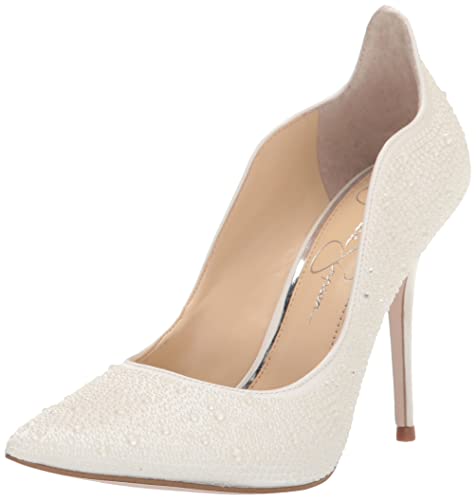 Jessica Simpson Damen Wayva-b Pumps, weiß, 37.5 EU von Jessica Simpson