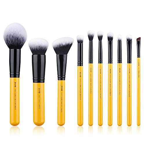 Jessup 10tlg Pinselset Makeup Pinsel Professionelles Brush Set Kosmetik Schmink Augen Gesicht Lidschatten Foundation Eyeliner T276 von Jessup