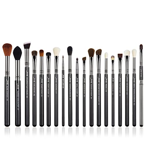 Jessup Pinselset Augenpinsel Augenpinselset Make Up Pinsel Set Lidschattenpinsel Vegane Schminkpinsel Kosmetikpinsel Synthetische Haare Lidschatten Eyeshadow Eyeliner Augenbrauen Lippen 19 Stück T131 von Jessup