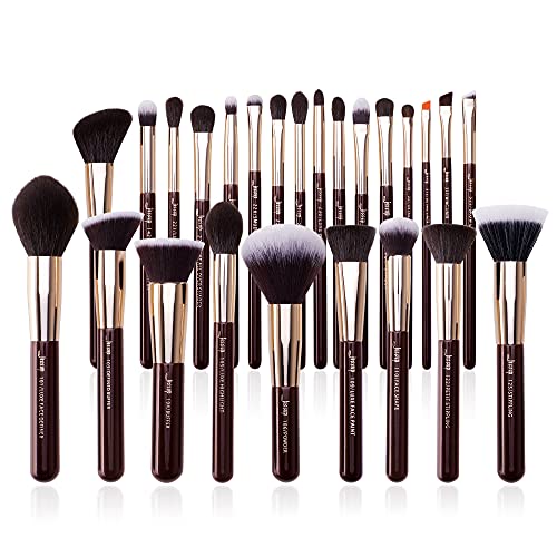 Jessup Pinselset Makeup Make Up Pinsel Set Kosmetikpinsel Schminkpinsel Augenpinsel Gesichtpinsel Puder Concealer Lidschatten Synthetische Haare 25 Stk T280 von Jessup