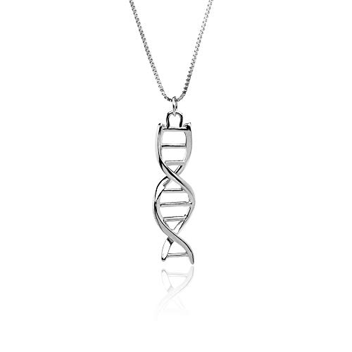 Genetische Geschenke für Frauen, DNA-Halskette, Minimalistische Schmuck-Molekül-Halskette, Moderne Helix-Halskette von Jewellbox