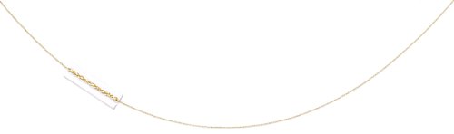 Halskette mit Anhänger aus 14 Karat Gelbgold, 56 cm, One Size, Gold Metall Gelbgold, Kein Edelstein von JewelryWeb