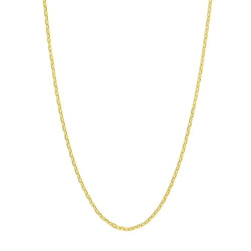 JewelryWeb 14 Karat Ankerkette in Weißgold Gelbgold Länge wählbar 41 46 51 56 61 und 0,95 mm 1,25 mm, Gelbgold von JewelryWeb