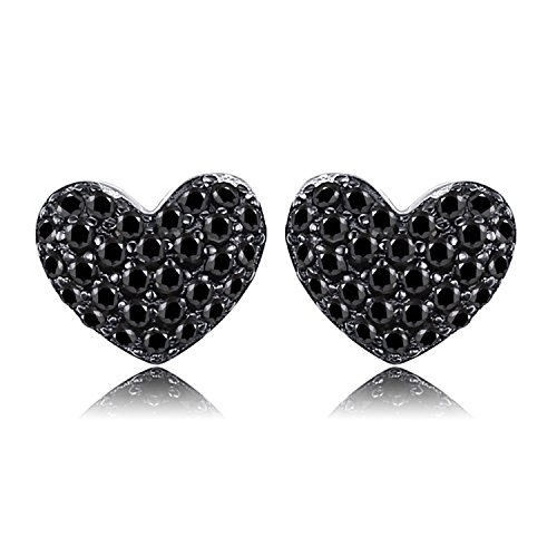 JewelryPalace 0.29ct Echtes Spinell Liebe Herz Ohrringe Ohrstecker 925 Sterling Silber von JewelryPalace