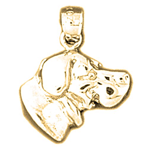 Jewels Obsession Hundeanhänger, 18 Karat Gelbgold, hergestellt in den USA, Gelbgold, kein Edelstein, Gelbgold, Kein Edelstein von Jewels Obsession