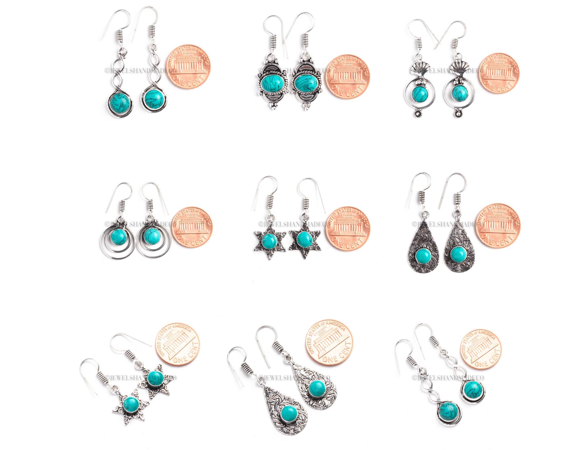 Boho Kristall Ohrringe, Türkis Ohrringe Baumeln-Boho Handgemachte Geschenke Für Frauen Schmuck von JewelsHandmadeCo