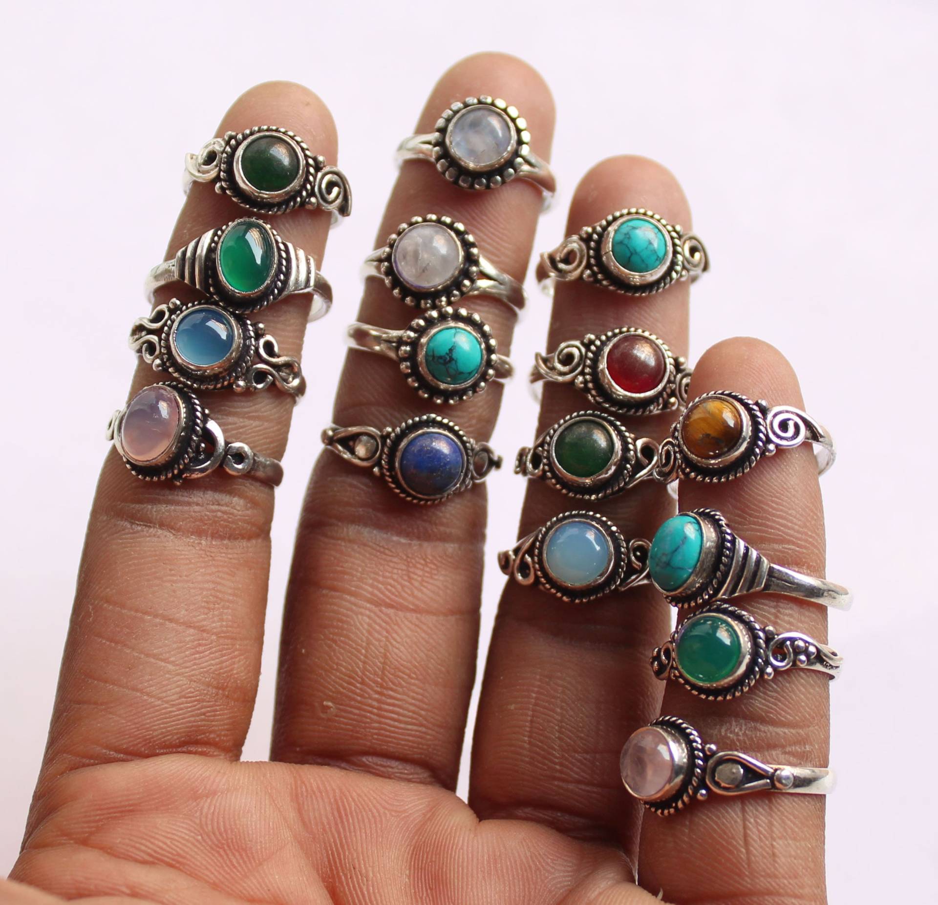 Vintage Ringe Für Frauen, Gemischte Ringe, Boho Halloween, Stapelringe, Silberschmuck von JewelsHandmadeCo