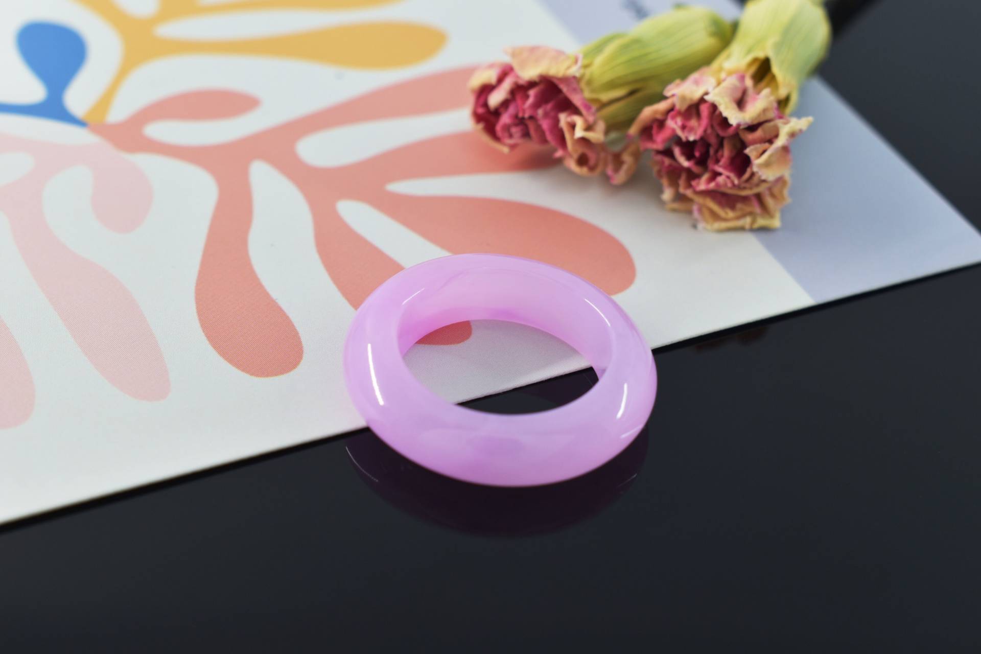 Retro Chunky Ring, Crd-01B, 1 Stück, Inner 17mm, Candy Color Bold Reica Ring von JeweltechDesigns