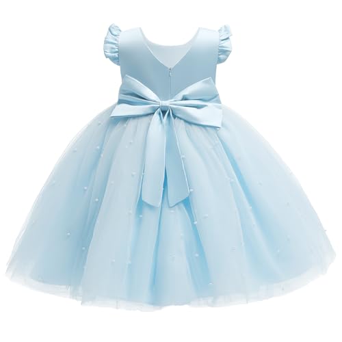 JiAmy Blumenmädchenkleider Kinder Ärmellos V-Ausschnitt Bowknot Hochzeit Brautjungfer Partykleid Festliches Prinzessin Tüll Kleider für Mädchen 7 Jahre Blau JiAmy Blumenmädchenkleider Kinder Ärmellos V-Ausschnitt Bowknot Hochzeit Brautjungfer Partykleid Festliches Prinzessin Tüll Kleider für Mädchen 7 Jahre Blau von JiAmy